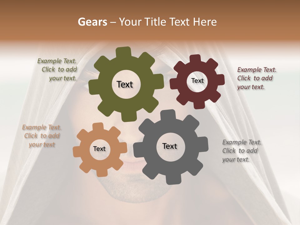 Isolated Lifestyle Eye PowerPoint Template