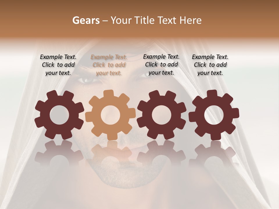 Isolated Lifestyle Eye PowerPoint Template