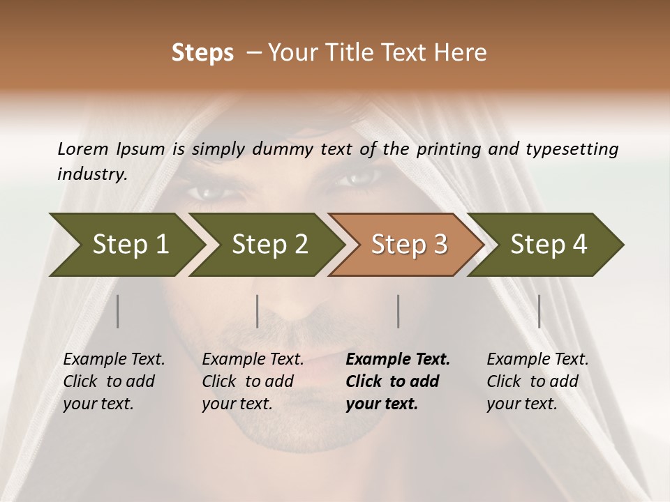 Isolated Lifestyle Eye PowerPoint Template