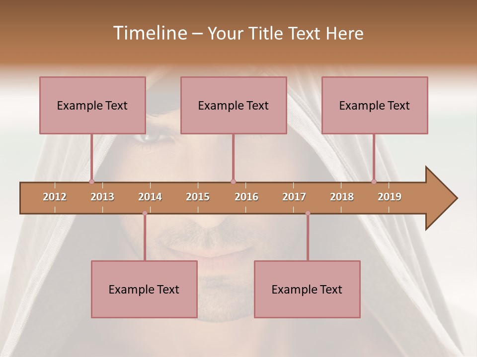 Isolated Lifestyle Eye PowerPoint Template
