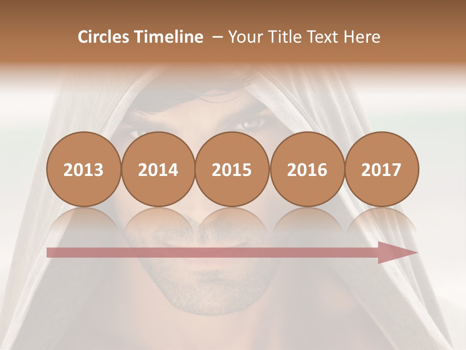 Isolated Lifestyle Eye PowerPoint Template