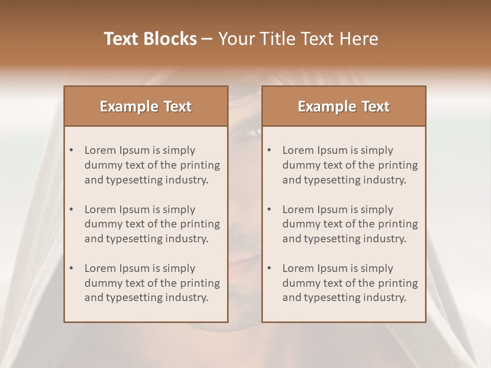 Isolated Lifestyle Eye PowerPoint Template