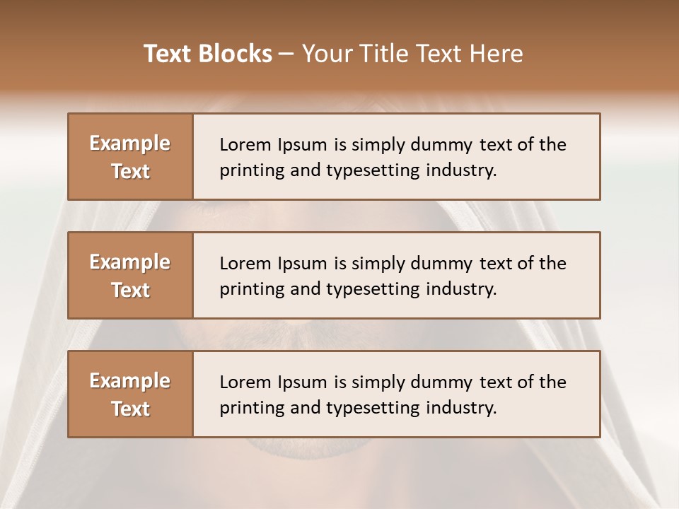 Isolated Lifestyle Eye PowerPoint Template
