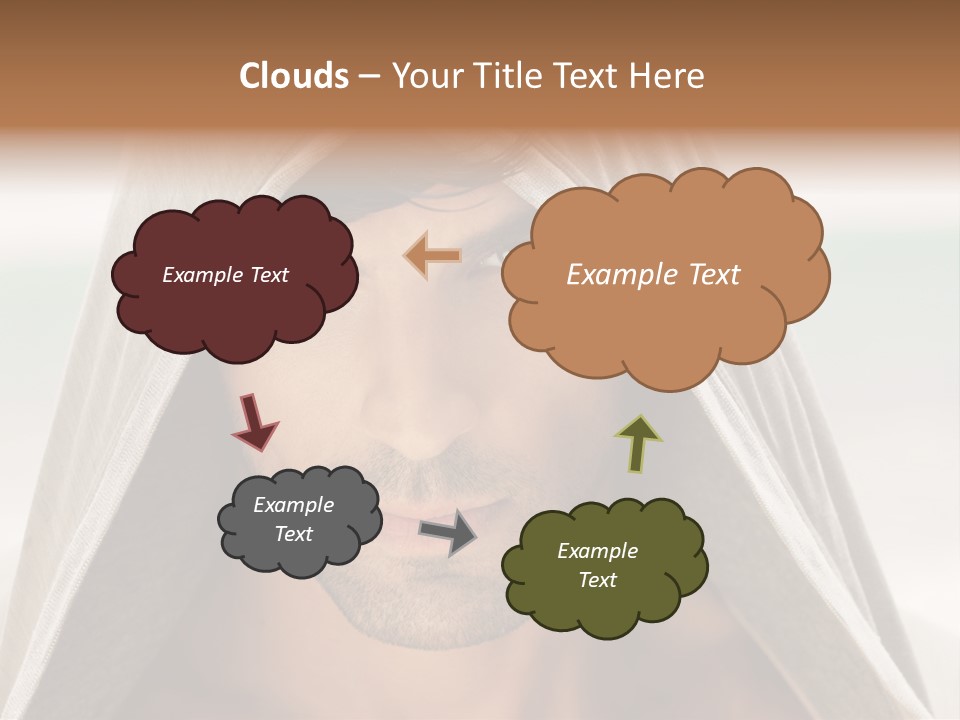 Isolated Lifestyle Eye PowerPoint Template