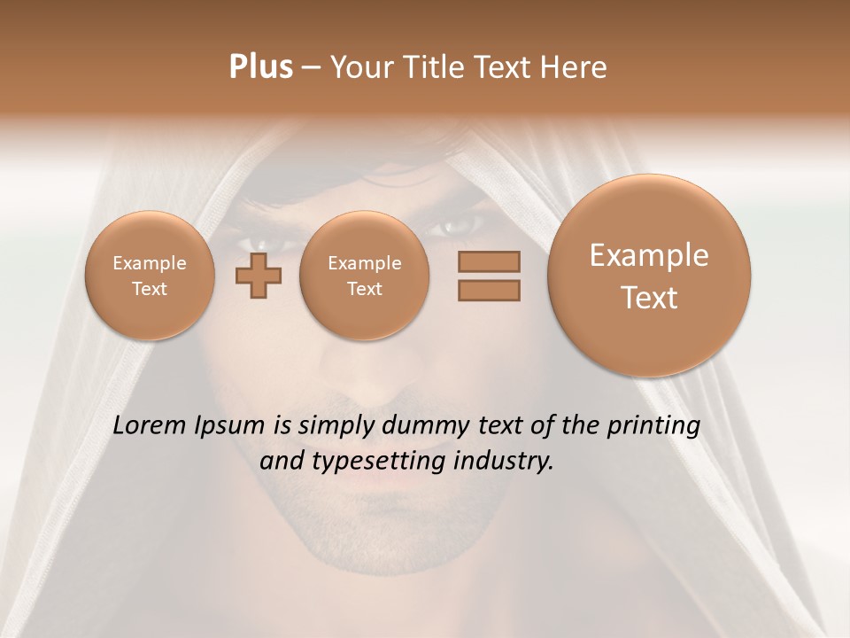 Isolated Lifestyle Eye PowerPoint Template