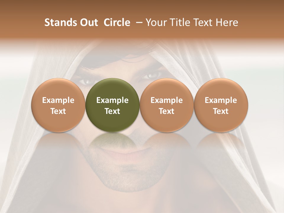 Isolated Lifestyle Eye PowerPoint Template