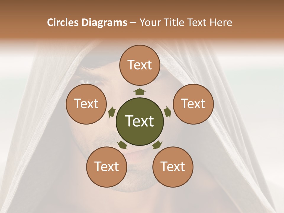 Isolated Lifestyle Eye PowerPoint Template