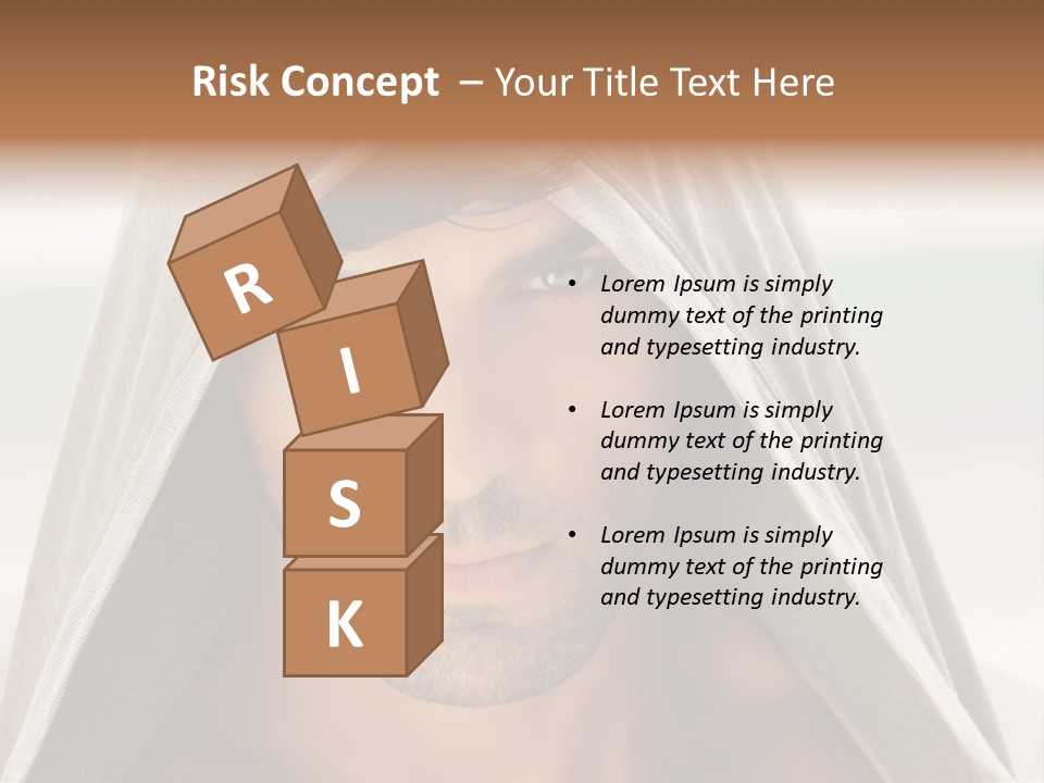 Isolated Lifestyle Eye PowerPoint Template