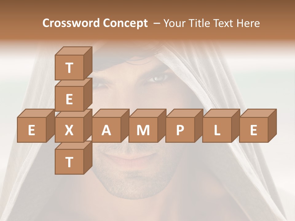 Isolated Lifestyle Eye PowerPoint Template