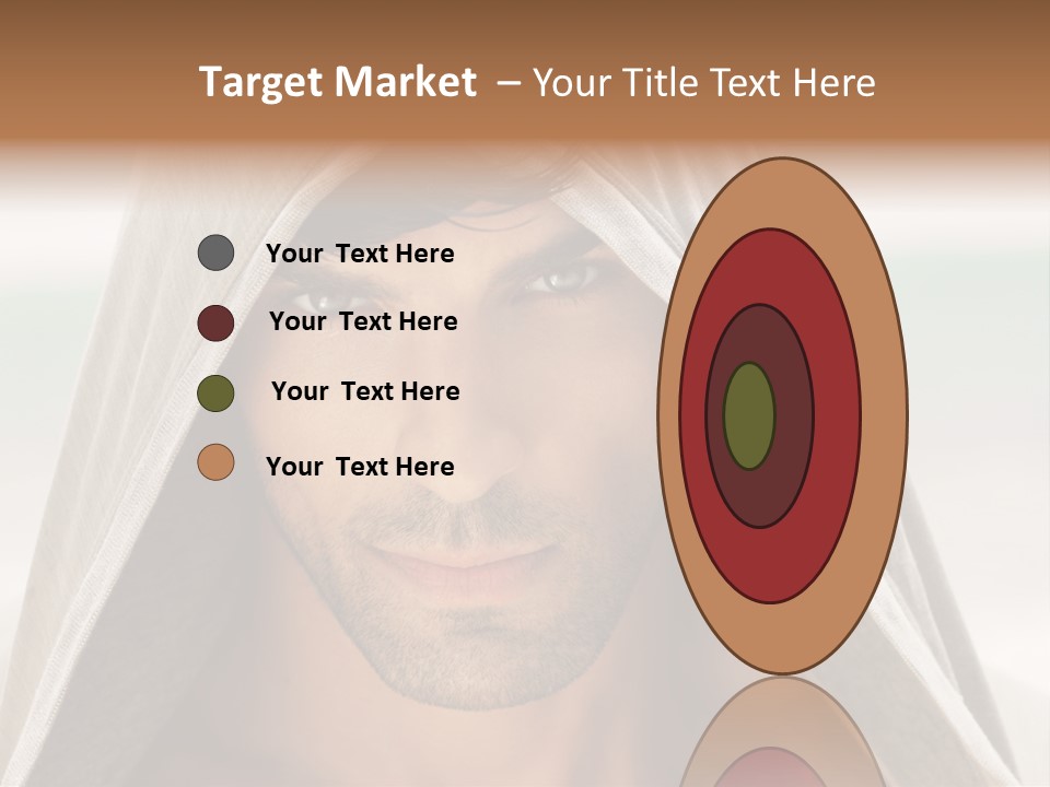 Isolated Lifestyle Eye PowerPoint Template