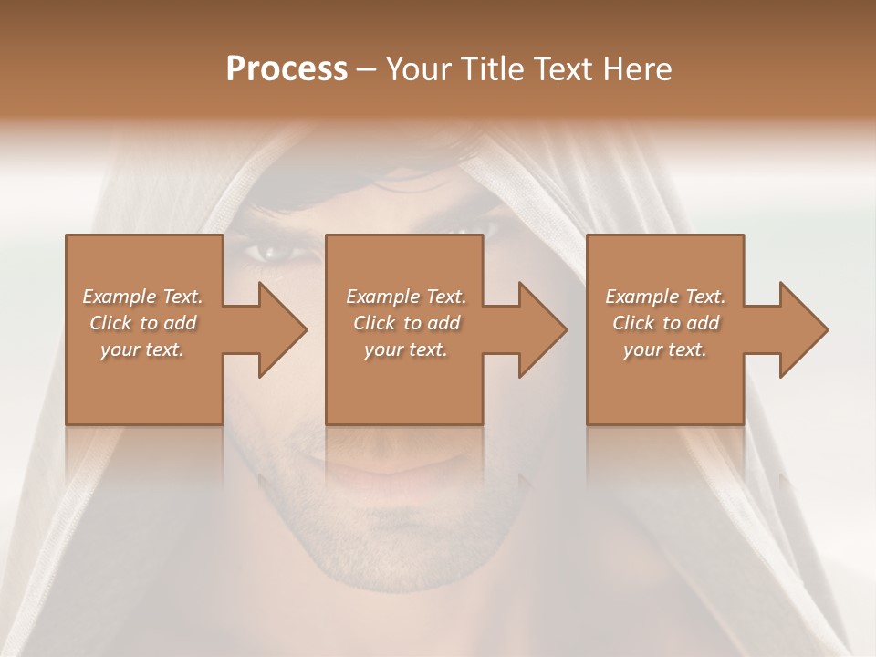 Isolated Lifestyle Eye PowerPoint Template