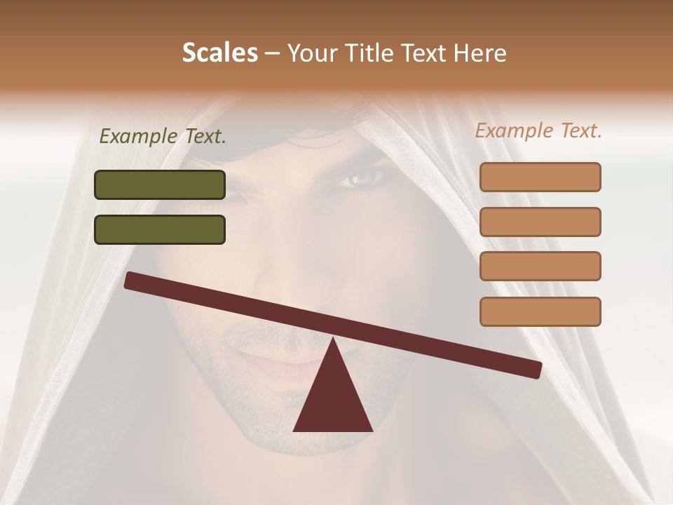 Isolated Lifestyle Eye PowerPoint Template