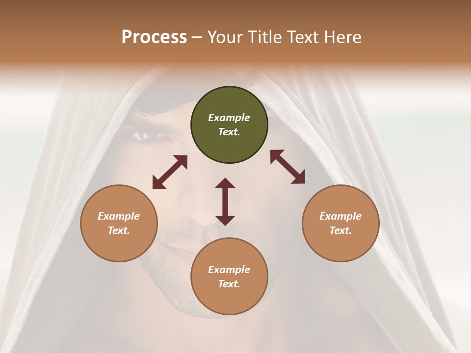 Isolated Lifestyle Eye PowerPoint Template