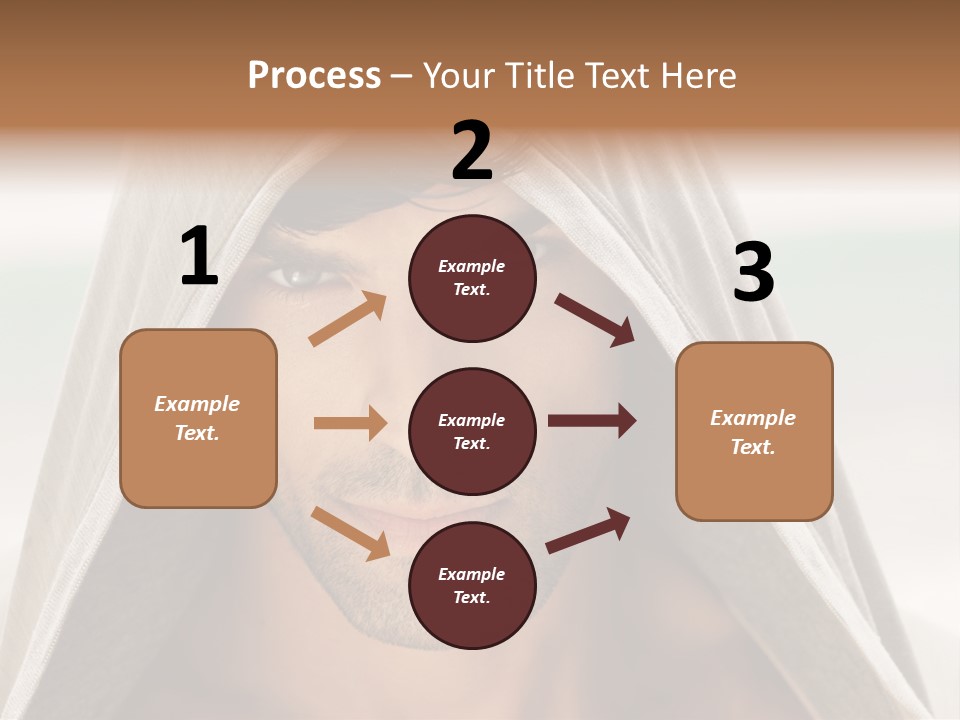 Isolated Lifestyle Eye PowerPoint Template