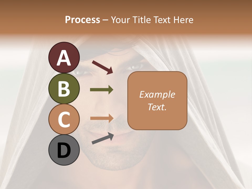 Isolated Lifestyle Eye PowerPoint Template