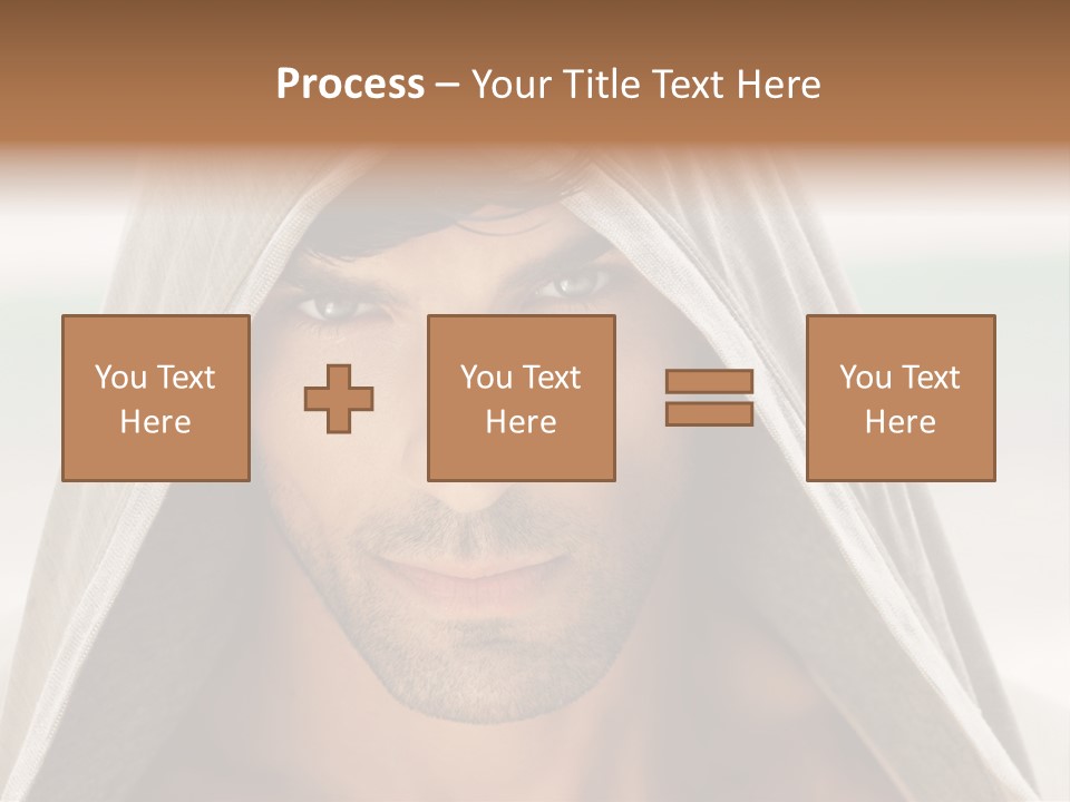 Isolated Lifestyle Eye PowerPoint Template