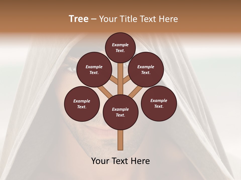 Isolated Lifestyle Eye PowerPoint Template