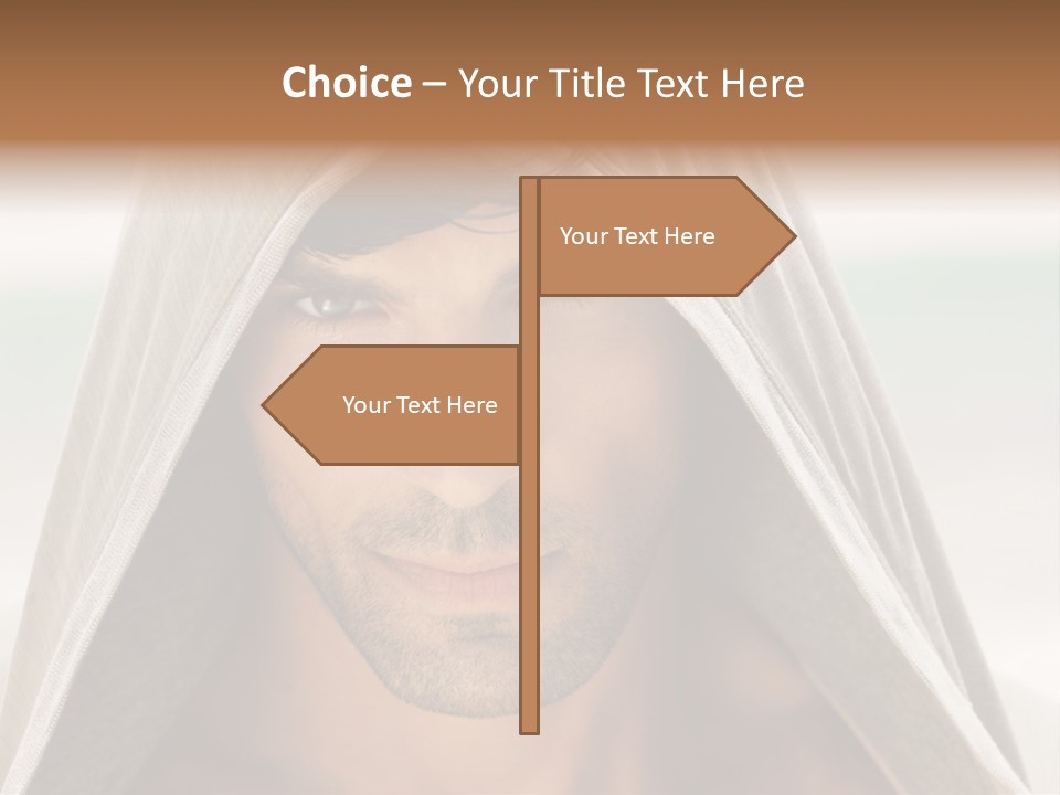 Isolated Lifestyle Eye PowerPoint Template