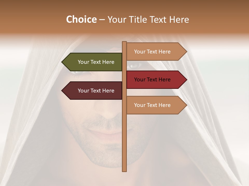 Isolated Lifestyle Eye PowerPoint Template