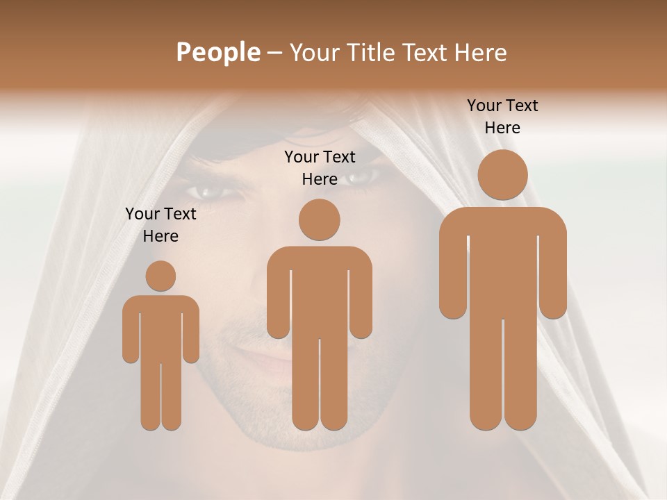 Isolated Lifestyle Eye PowerPoint Template