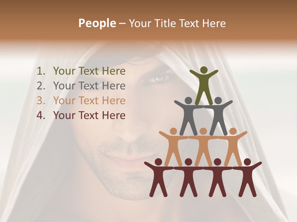 Isolated Lifestyle Eye PowerPoint Template