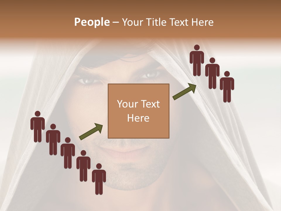 Isolated Lifestyle Eye PowerPoint Template