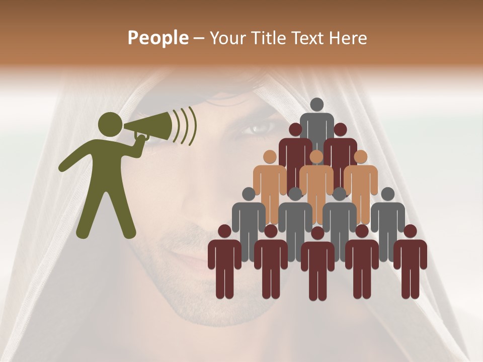 Isolated Lifestyle Eye PowerPoint Template