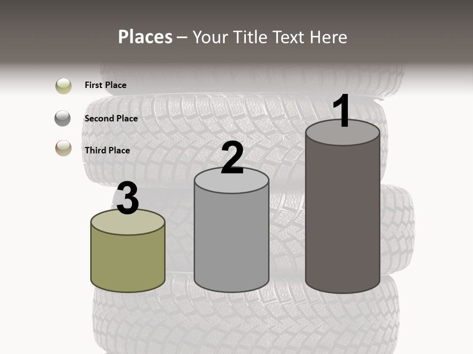 Texture Rain Tread PowerPoint Template