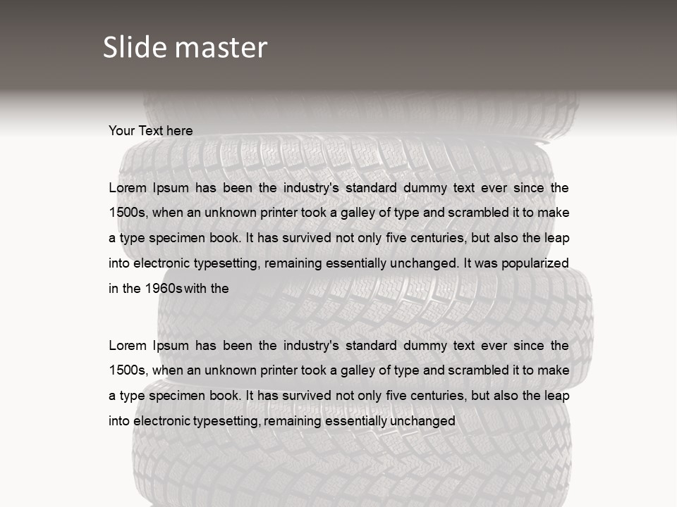 Texture Rain Tread PowerPoint Template