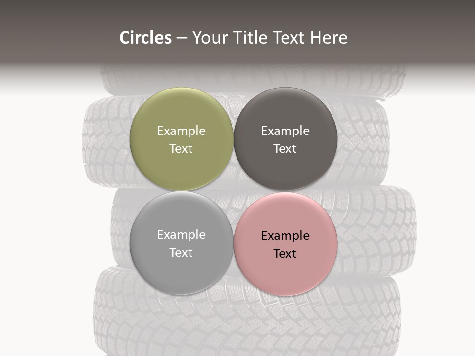 Texture Rain Tread PowerPoint Template