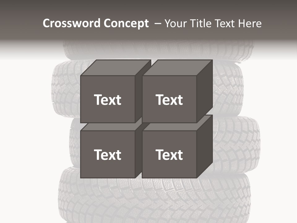 Texture Rain Tread PowerPoint Template