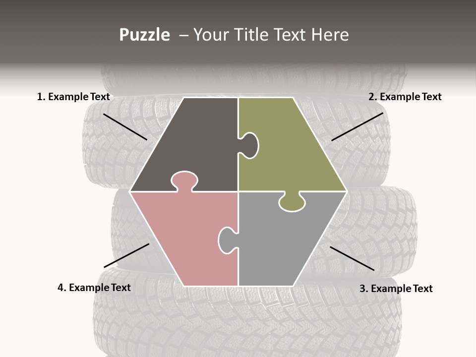 Texture Rain Tread PowerPoint Template