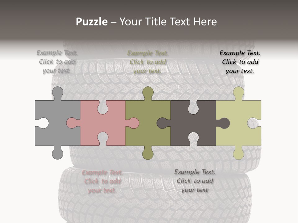 Texture Rain Tread PowerPoint Template