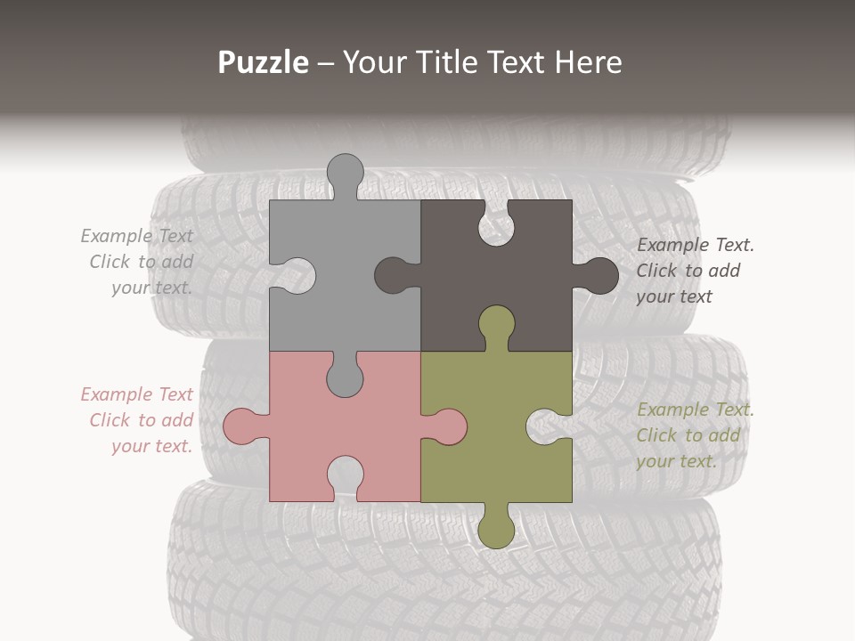 Texture Rain Tread PowerPoint Template