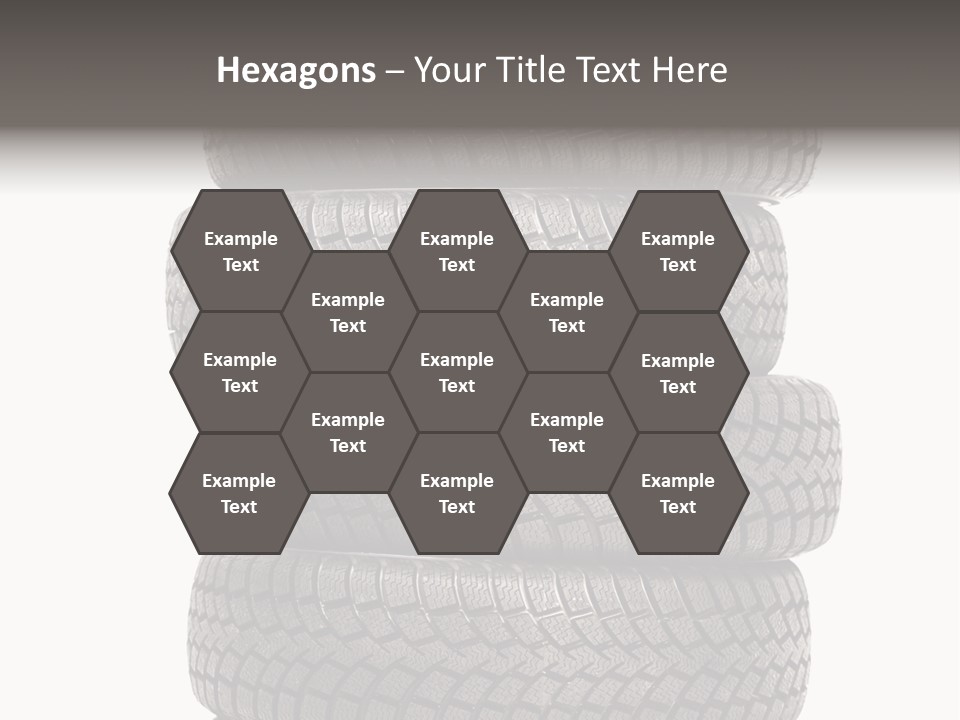 Texture Rain Tread PowerPoint Template