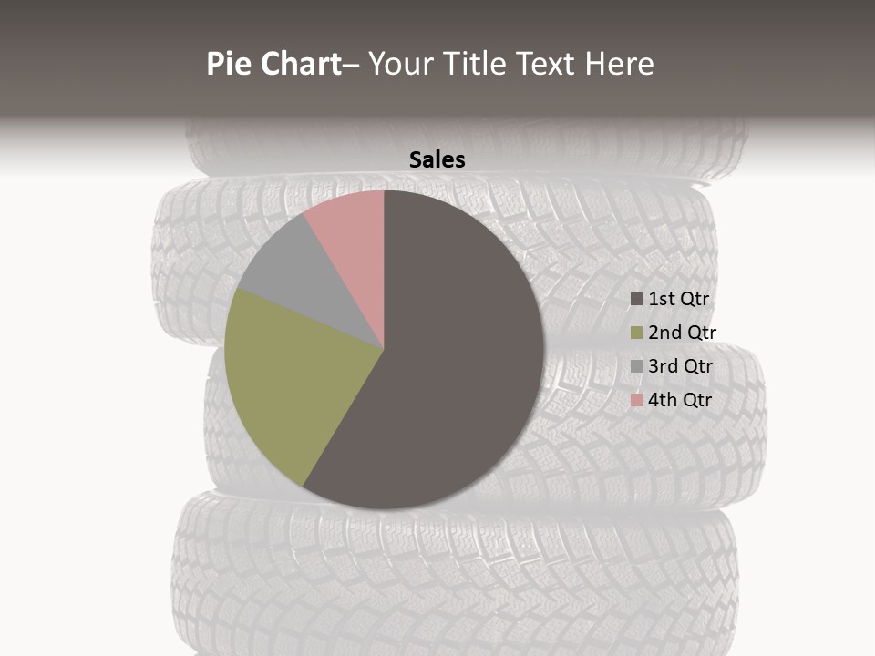 Texture Rain Tread PowerPoint Template