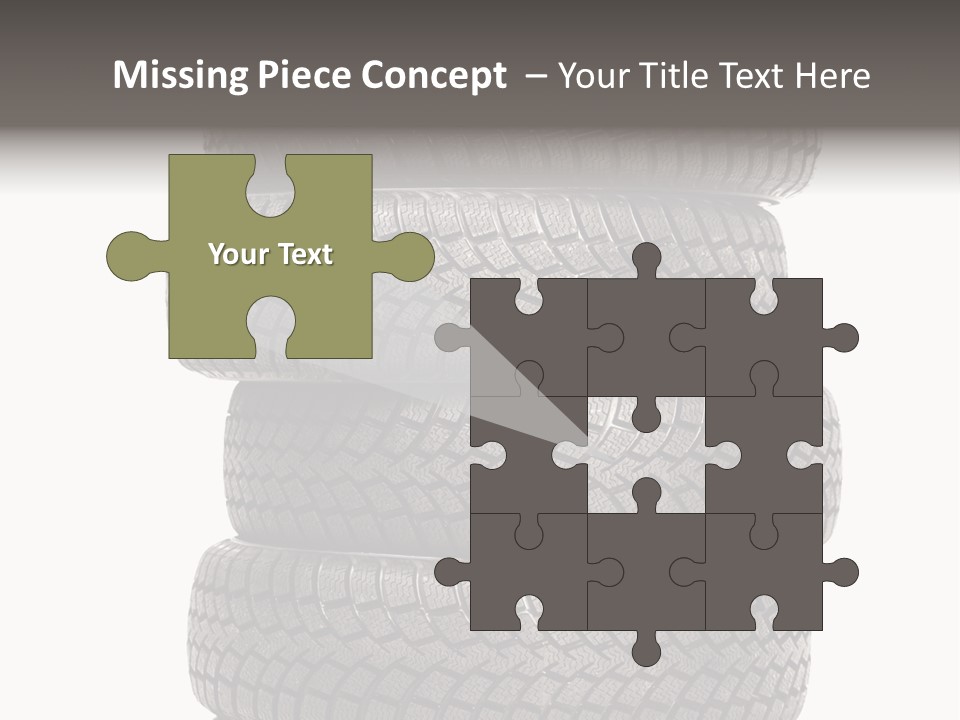 Texture Rain Tread PowerPoint Template