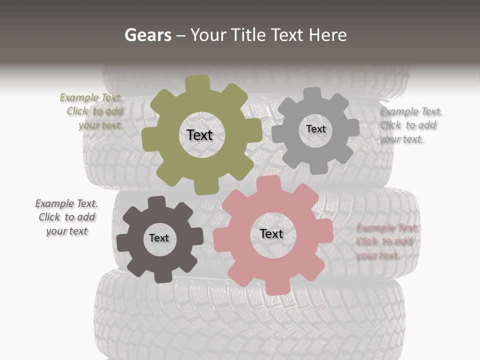 Texture Rain Tread PowerPoint Template