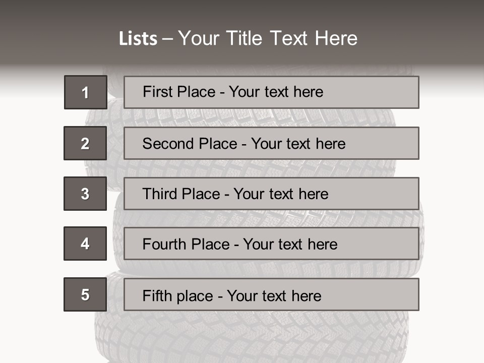 Texture Rain Tread PowerPoint Template