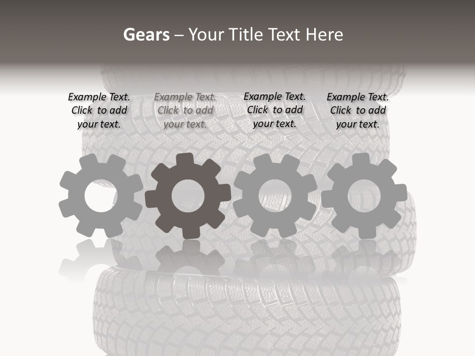 Texture Rain Tread PowerPoint Template