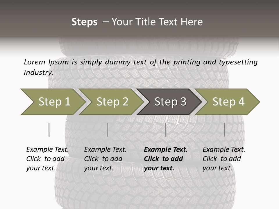 Texture Rain Tread PowerPoint Template
