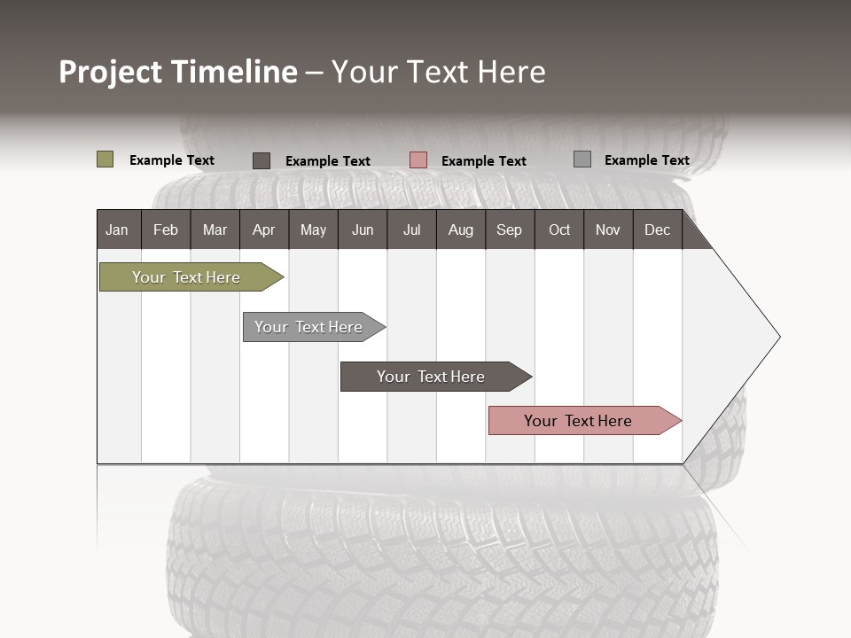 Texture Rain Tread PowerPoint Template