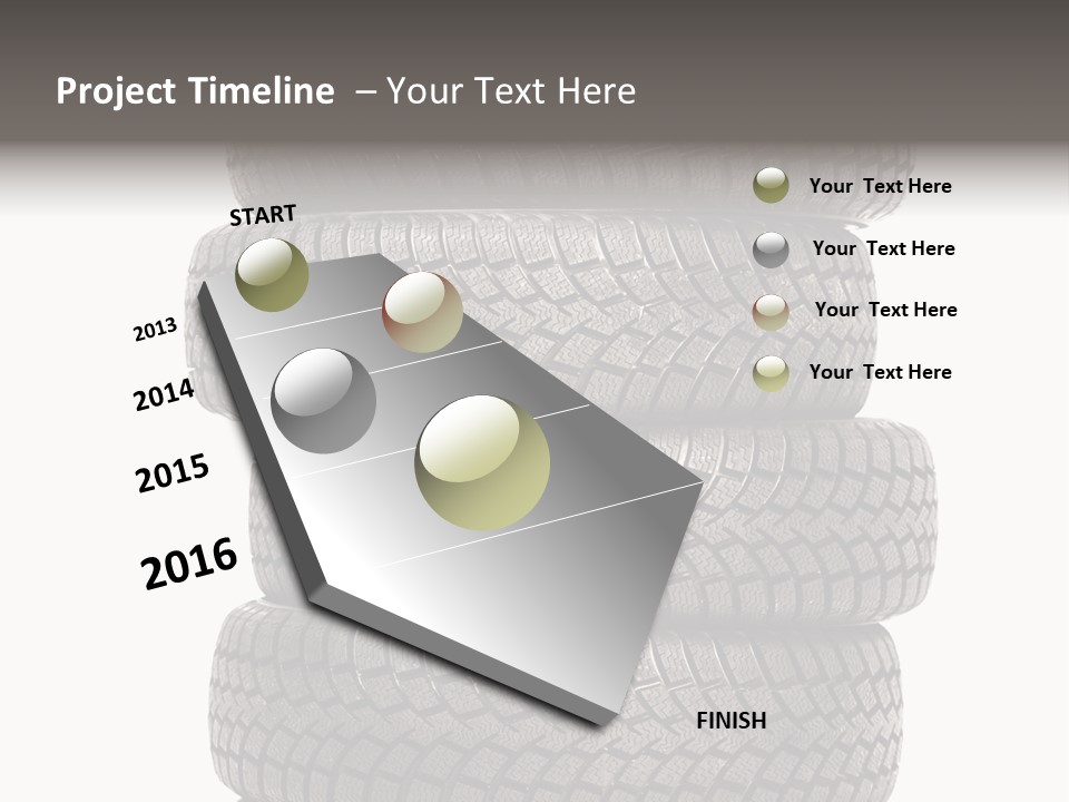 Texture Rain Tread PowerPoint Template
