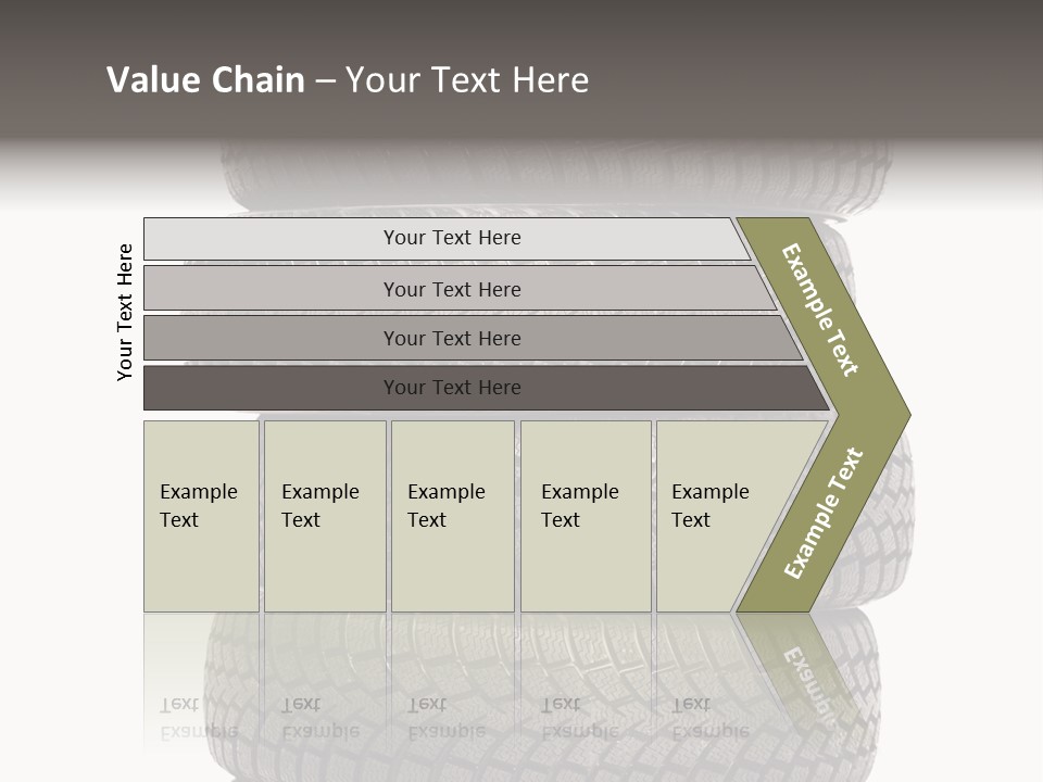 Texture Rain Tread PowerPoint Template