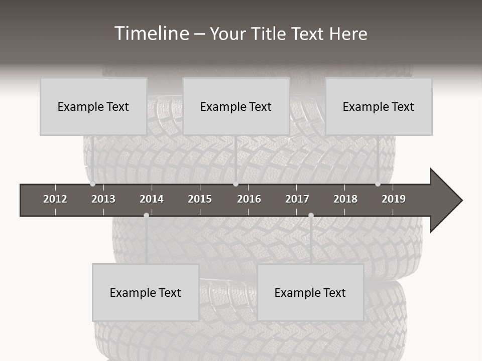 Texture Rain Tread PowerPoint Template