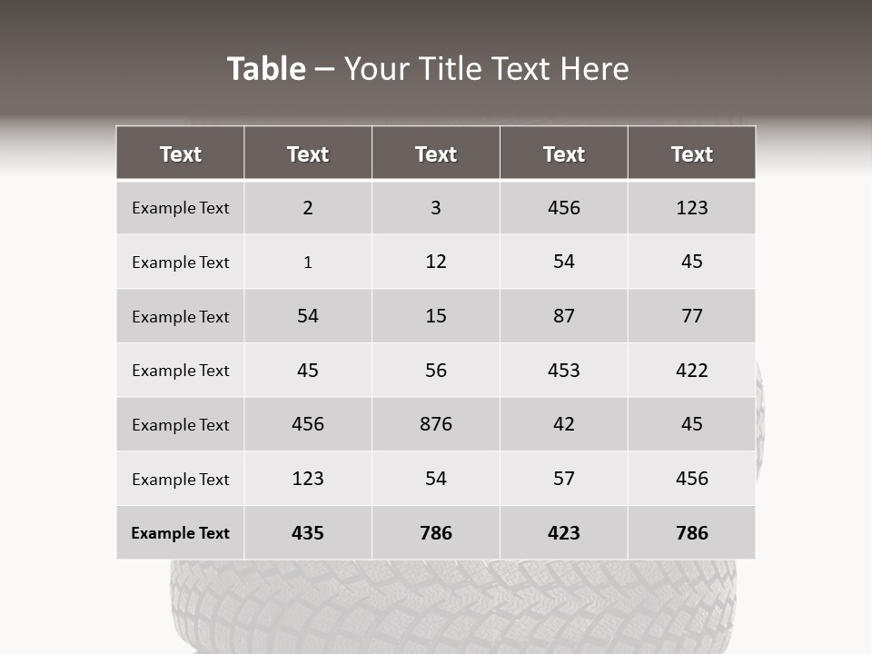 Texture Rain Tread PowerPoint Template
