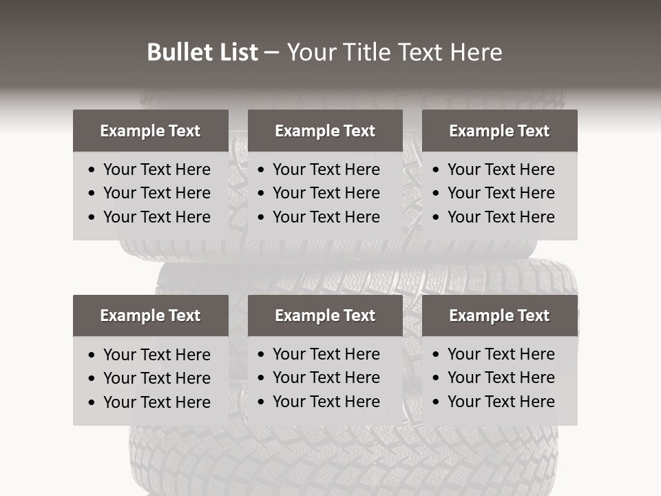 Texture Rain Tread PowerPoint Template