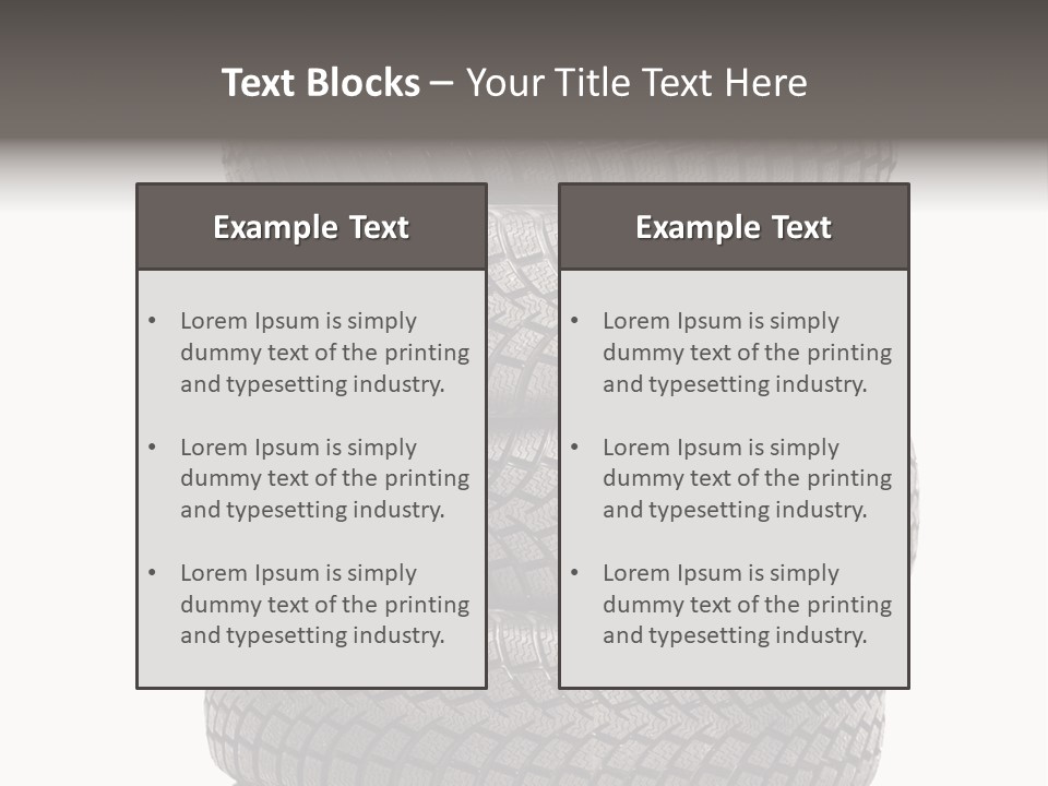 Texture Rain Tread PowerPoint Template