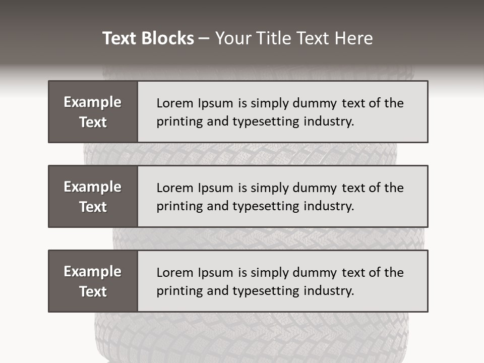 Texture Rain Tread PowerPoint Template