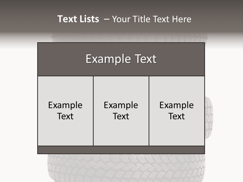 Texture Rain Tread PowerPoint Template